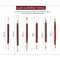 6Piece DoubleEnded Pottery Tools Set For Clay Sculpting Carving Repair With Red Wood Handles And W 4