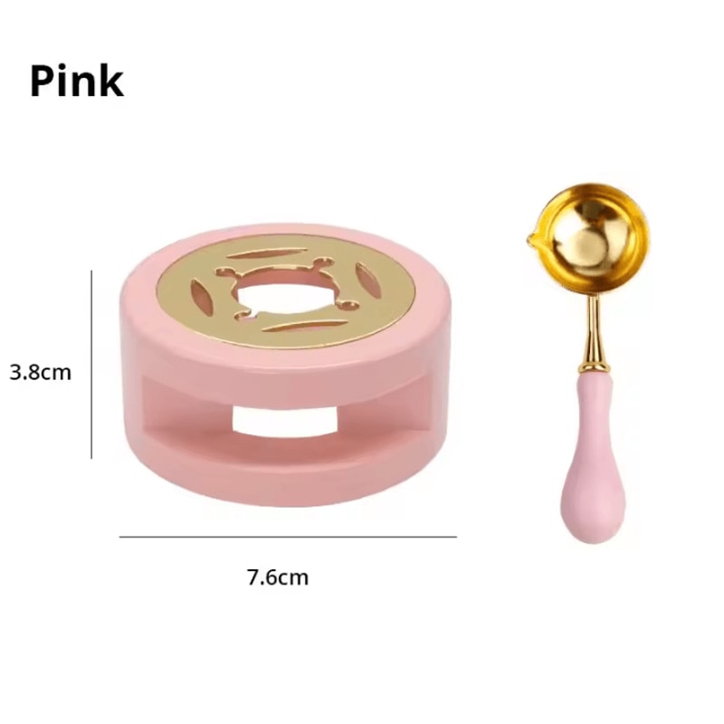 Wax Melting Furnace Set With Spoon Metal Sheet Lacquer Seal Furnace For Stamping Hollow Circle To 6