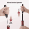 Black Stainless Steel Air Pressure Corkscrew Portable Wine Bottle Opener Cork Remover Air Pump To 1