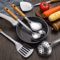 Stainless Steel Kitchen Tools Set With Wood Grain Handle Spatula Spoon Leaky Shovel Cooking Utens 1