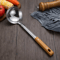 Stainless Steel Kitchen Tools Set With Wood Grain Handle Spatula Spoon Leaky Shovel Cooking Utens 6
