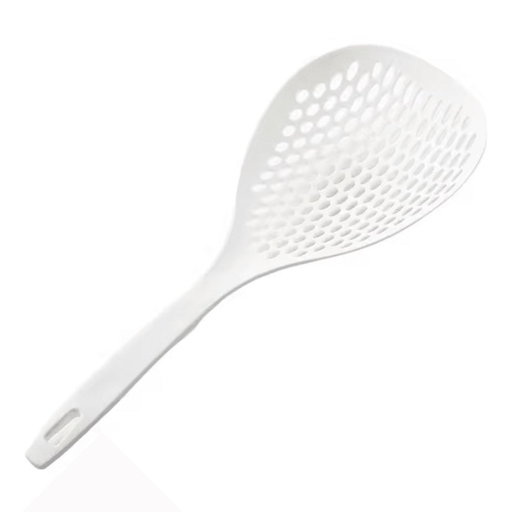 Heat Resistant Large Capacity Kitchen Spoon High Temperature White Serving Dumpling Straining Lad 6