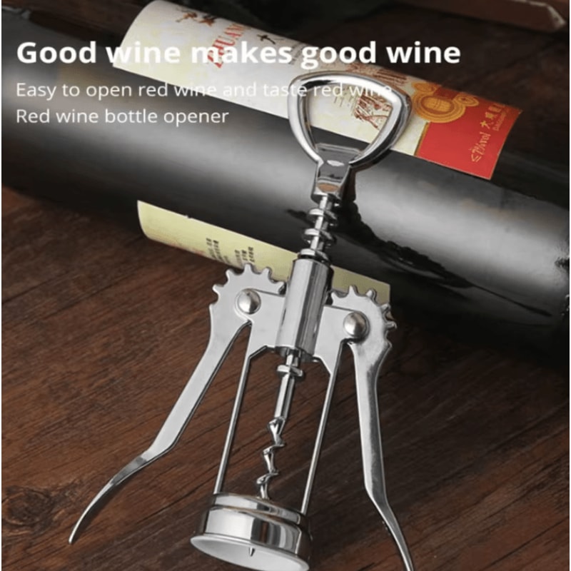 Stainless Steel Multifunctional Wine Corkscrew Zinc Alloy Wine Bottle Opener Kitchen Wine Tool 1