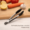 7Inches Black Silicone Food Tongs With Stainless Steel Body BBQ Grilling Tongs For Camping And Out 1