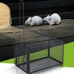 smart self-locking mousetrap – reusable metal rat trap & humane mouse catcher for indoor outdoor