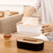 Bamboo Tissue Box Holder Toilet Paper Napkin Dispenser Storage Organizer 1