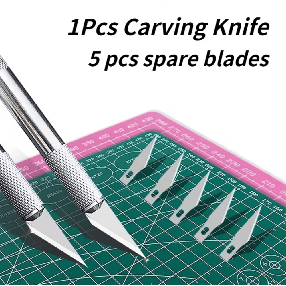 Precision Hobby Knife Set Scrapbooking Paper Carving Craft Tool For Clay Sculpture 0