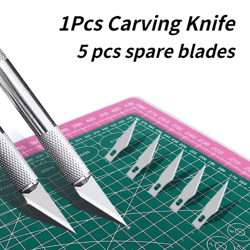 precision hobby knife set – scrapbooking & paper carving craft tool for clay sculpture
