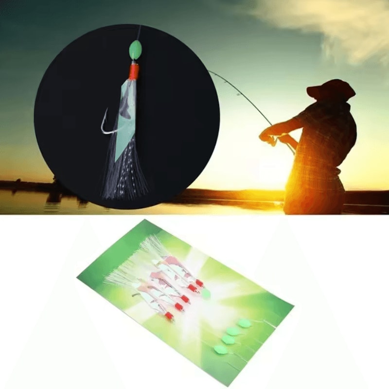 5Piece MultiColor Soft Fishing Lure Set Imitation Fish Shrimp Bait With Crystal Barbed Hooks 1