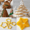 6Piece 3D DIY Christmas Cookie Cutter Set Pentagram Tree Cake Cutter Mold Baking Tools 0