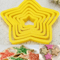 6Piece 3D DIY Christmas Cookie Cutter Set Pentagram Tree Cake Cutter Mold Baking Tools 3