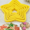 6Piece 3D DIY Christmas Cookie Cutter Set Pentagram Tree Cake Cutter Mold Baking Tools 3