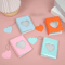 Heart Pendant Photo Album 3Inches Solid Color Kpop Photocard Holder Polaroid Collectible Card Org 1