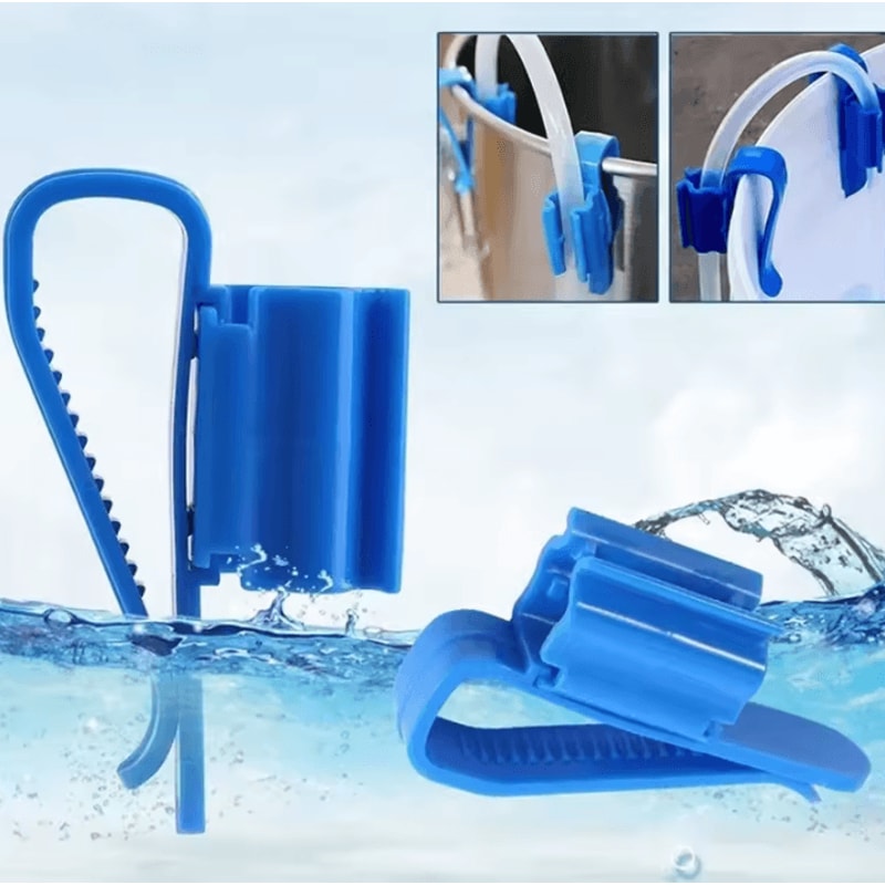 Aquarium Filtration Pipe Holder Flow Control Clamp Syphon Tube Clip For Fish Tank Home Brew Buck 0