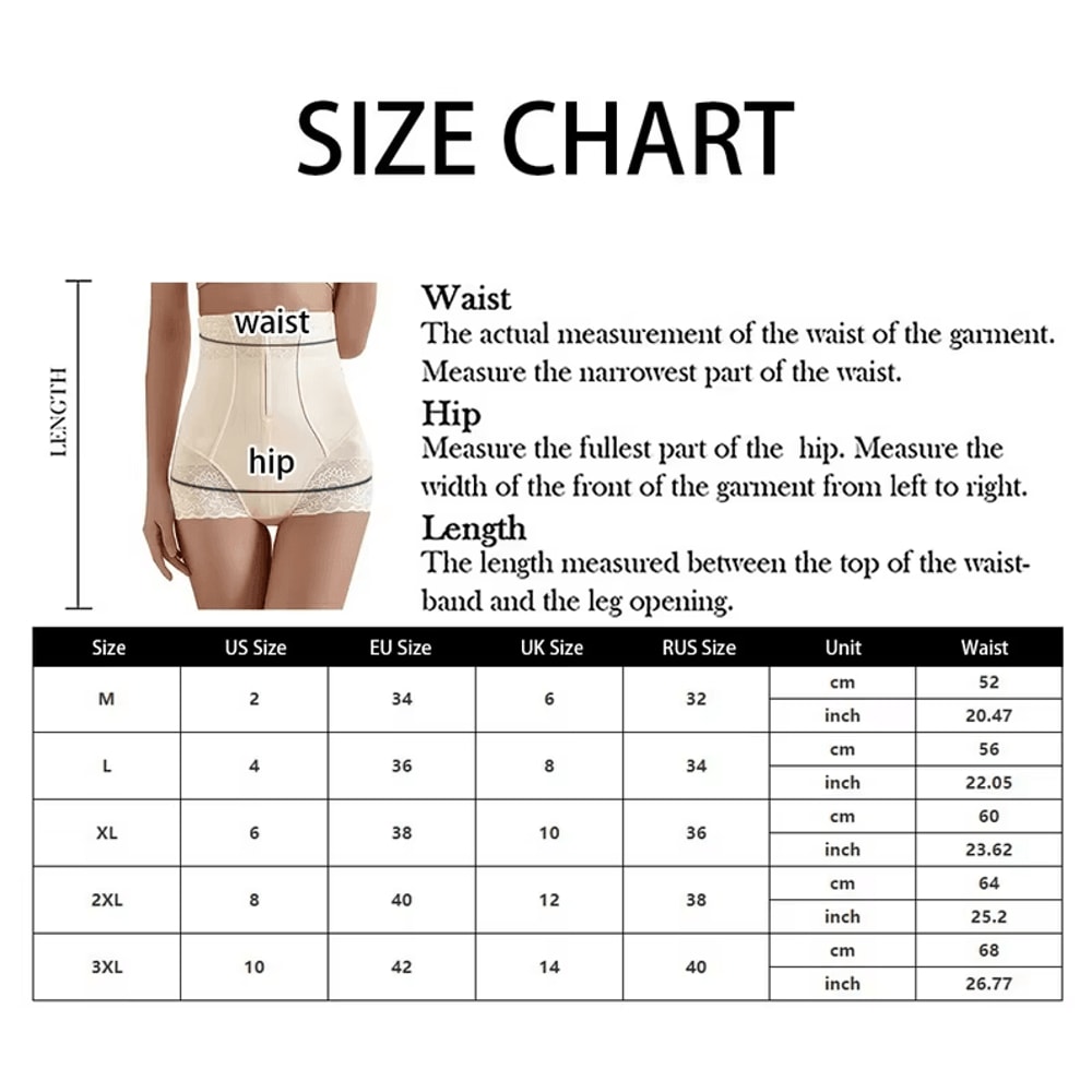 High Waist Tummy Control Panties Zipper Seamless Body Shaper Pants For Women Postpartum Support 6