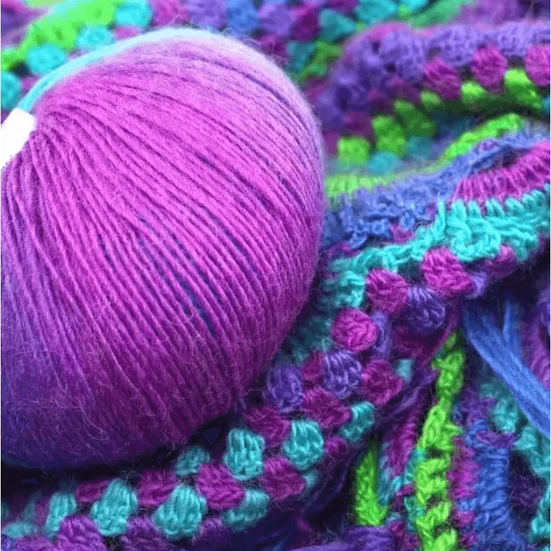 Rainbow Soft Fine Wool Yarn 50 G Crochet Knitting Fancy Colorful Yarn Ball 1