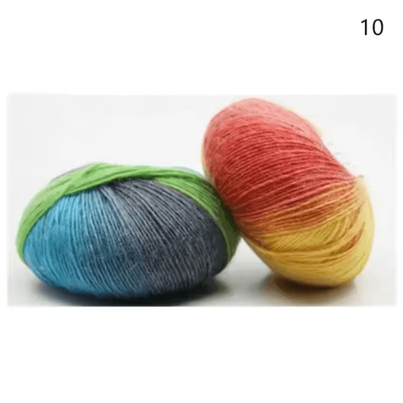 Rainbow Soft Fine Wool Yarn 50 G Crochet Knitting Fancy Colorful Yarn Ball 6