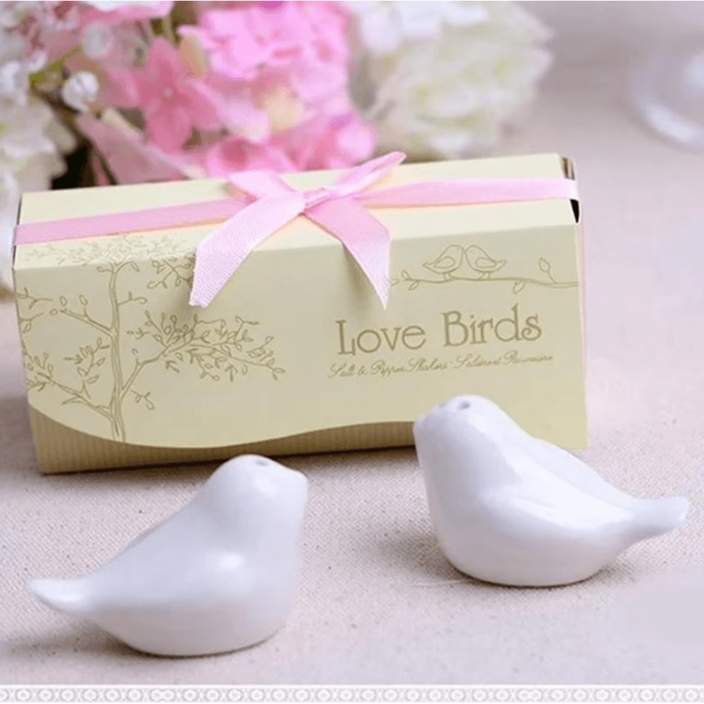 2Piece Love Bird Salt Pepper Shaker Set Wedding Favors Party Kitchen Decor Souvenirs 1