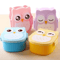 Portable Plastic Bento Lunch Box Food Container With Cutlery For Kids Students Daily Meals 1