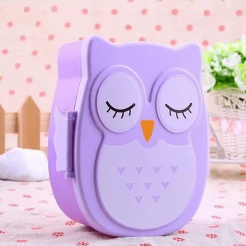 Portable Plastic Bento Lunch Box Food Container With Cutlery For Kids Students Daily Meals 7