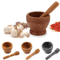 Resin Mortar And Pestle Set Herb Garlic Spice Grinding Crusher For Kitchen Tools 4