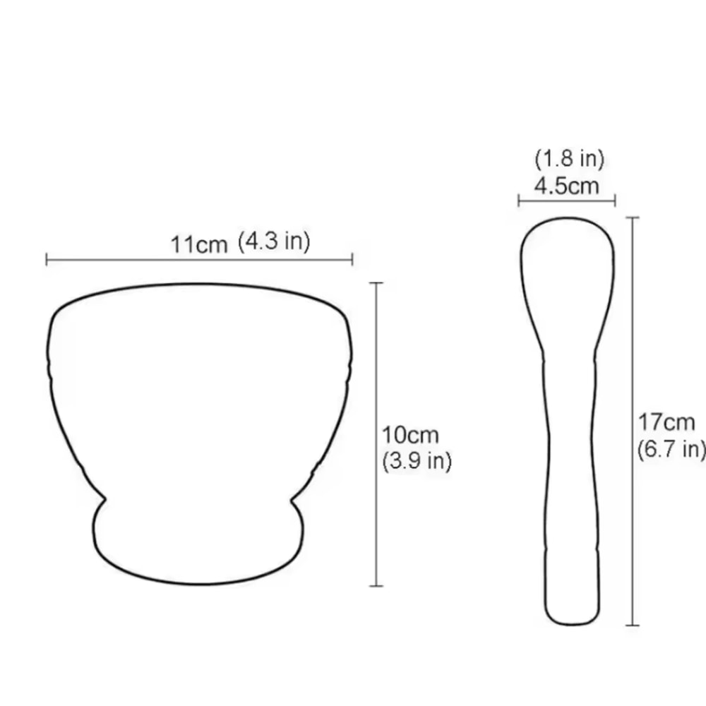 Resin Mortar And Pestle Set Herb Garlic Spice Grinding Crusher For Kitchen Tools 5