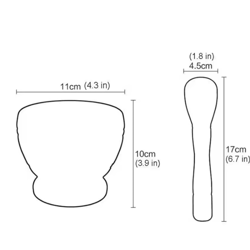 Resin Mortar And Pestle Set Herb Garlic Spice Grinding Crusher For Kitchen Tools 5