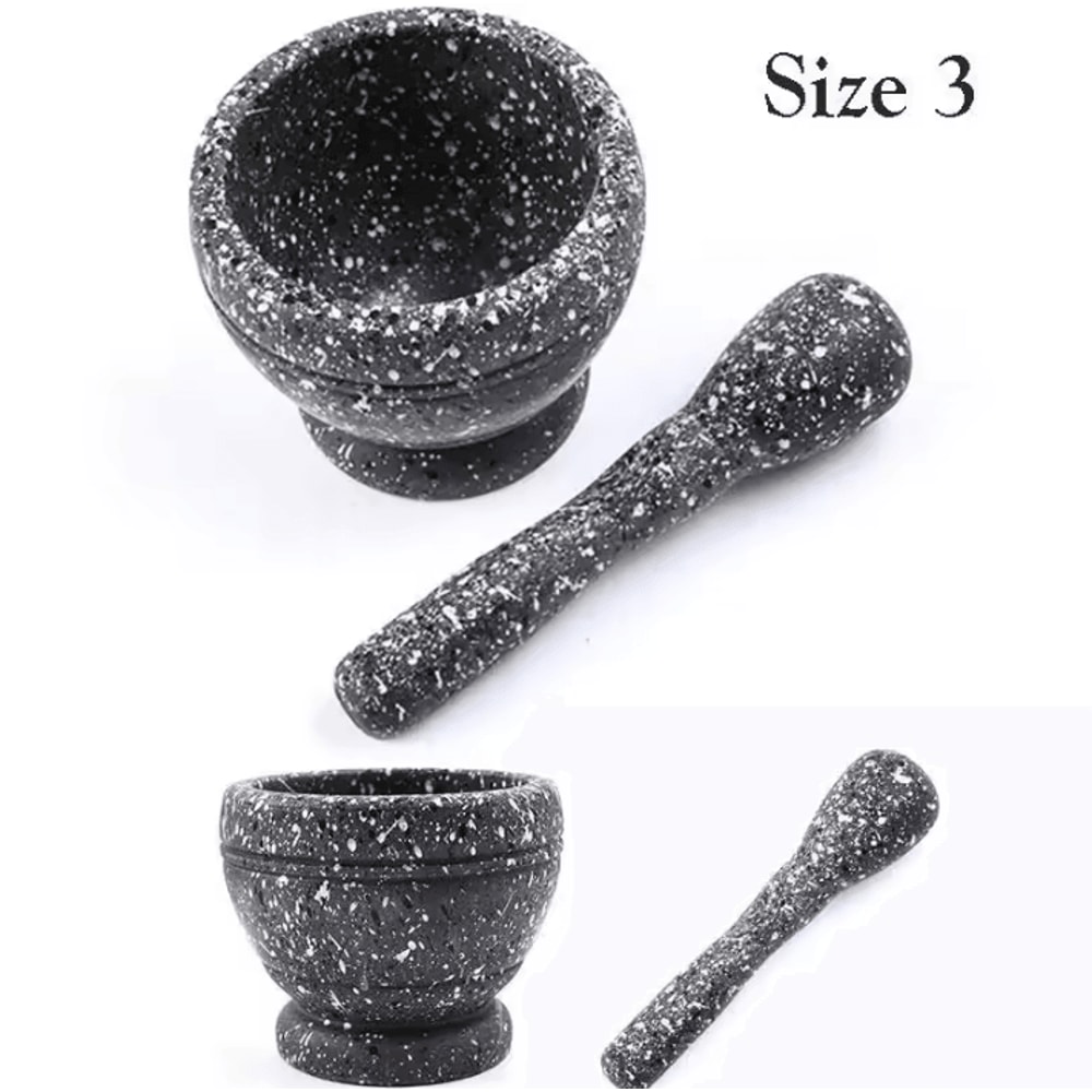 Resin Mortar And Pestle Set Herb Garlic Spice Grinding Crusher For Kitchen Tools 8