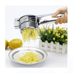 manual stainless steel juicer press – 3-in-1 potato & fruit vegetable squeezer tool