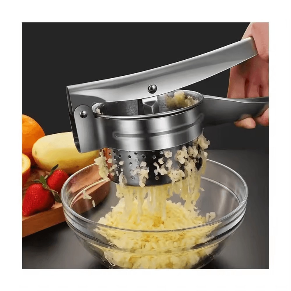 Manual Stainless Steel Juicer Press 3in1 Potato Fruit Vegetable Squeezer Tool 2
