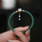 2Piece Natural Jade Bangle Bracelet Set Chinese Style Womens Charm Wedding Gift Jewelry 0
