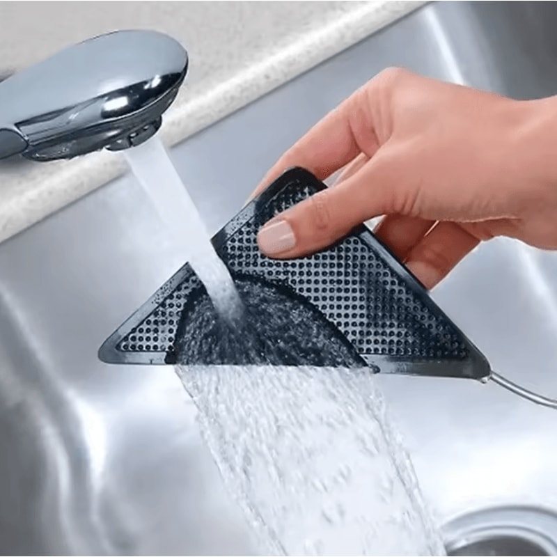 4Piece Silicone AntiSlip Carpet Clip Set Grip Corner Mats For Home Bathroom 5