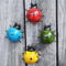 Set Of 4 Metal Garden Wall Art Ladybugs Outdoor Decorative Wall Sculptures 1