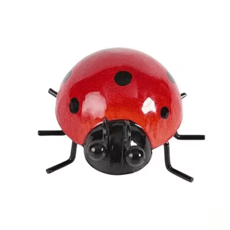 Set Of 4 Metal Garden Wall Art Ladybugs Outdoor Decorative Wall Sculptures 7