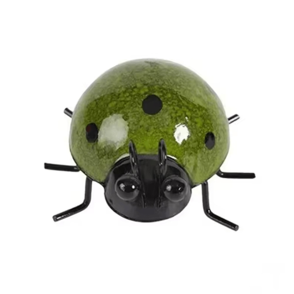 Set Of 4 Metal Garden Wall Art Ladybugs Outdoor Decorative Wall Sculptures 8