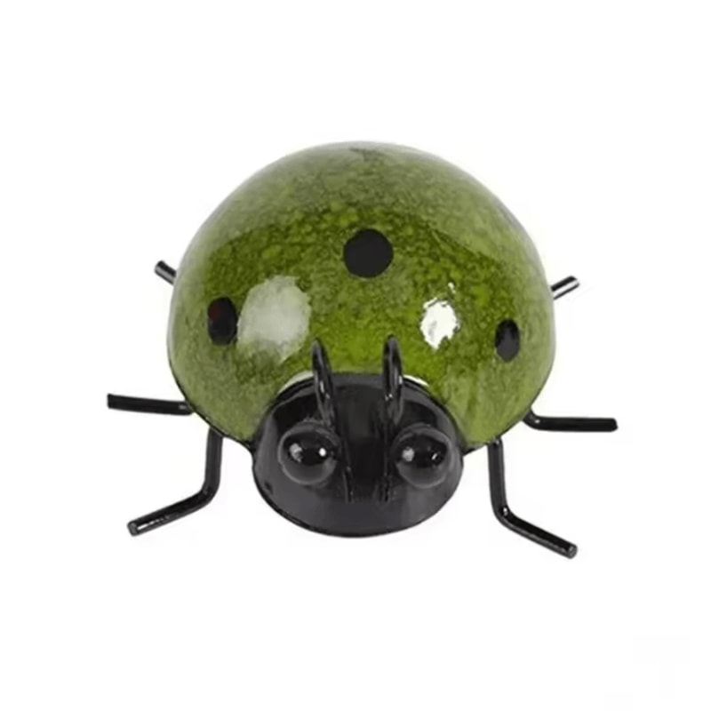 Set Of 4 Metal Garden Wall Art Ladybugs Outdoor Decorative Wall Sculptures 8
