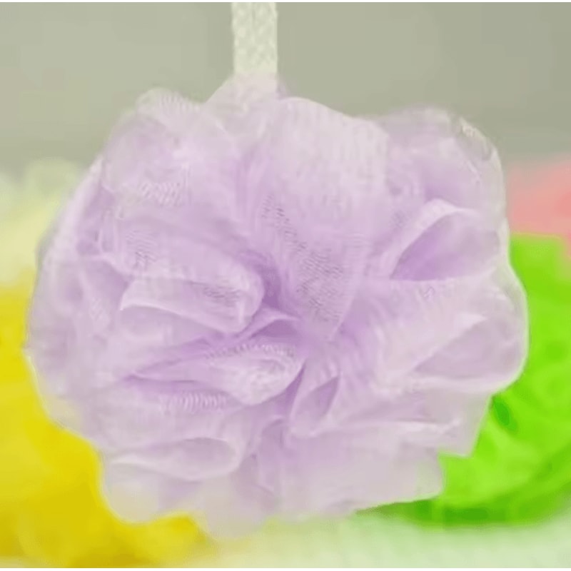 10Piece Random Color Bath Shower Puff Set Exfoliate Mesh Sponge Body Wash Brush 5