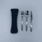 Stainless Steel Outdoor Camping Tableware Set Portable Knife Fork Spoon With Cloth Bag 37 Pcs 6