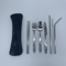 Stainless Steel Outdoor Camping Tableware Set Portable Knife Fork Spoon With Cloth Bag 37 Pcs 10
