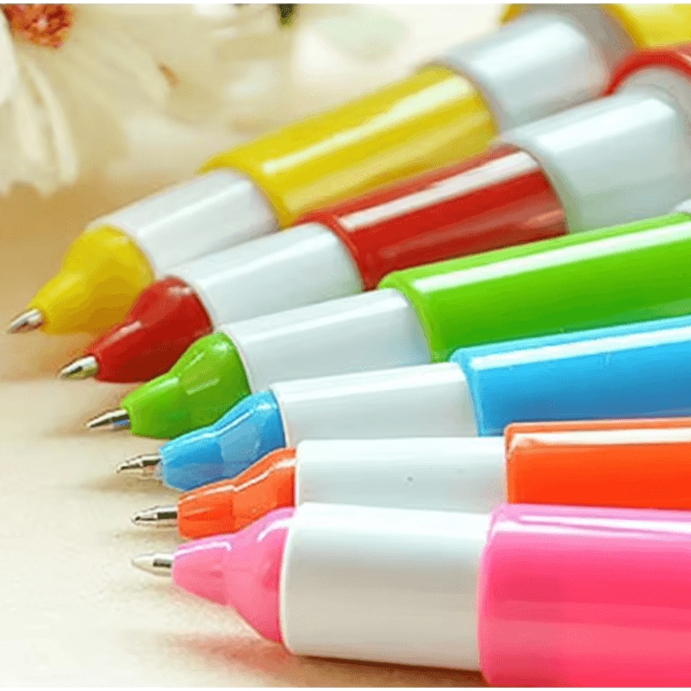 5Piece Creative Ballpoint Pen Set Fun Bowling Simulation School Stationery 4