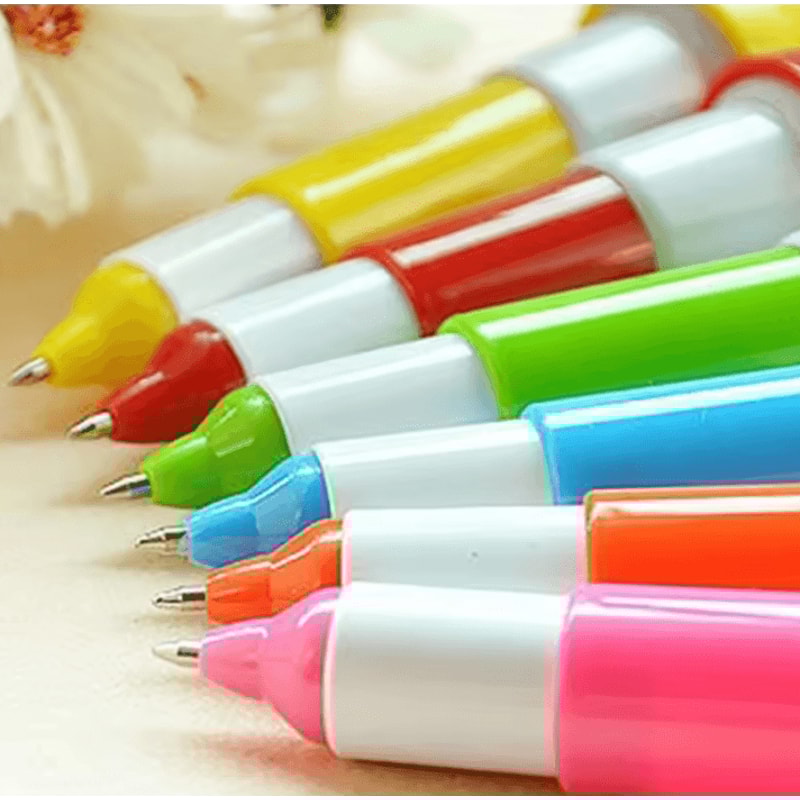 5Piece Creative Ballpoint Pen Set Fun Bowling Simulation School Stationery 4
