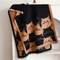 Cute Cat Jacquard Cashmere Pashmina Scarf Thick Winter Warmth Shawl Coldproof Blanket 10