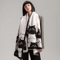 Cute Cat Jacquard Cashmere Pashmina Scarf Thick Winter Warmth Shawl Coldproof Blanket 1