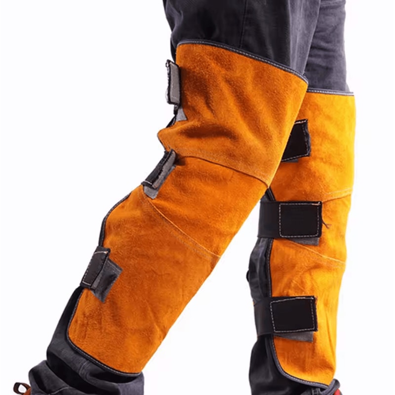 Fireproof Welding Leg Covers Reinforced AntiScald Protective Leg Sleeve Wraps 1
