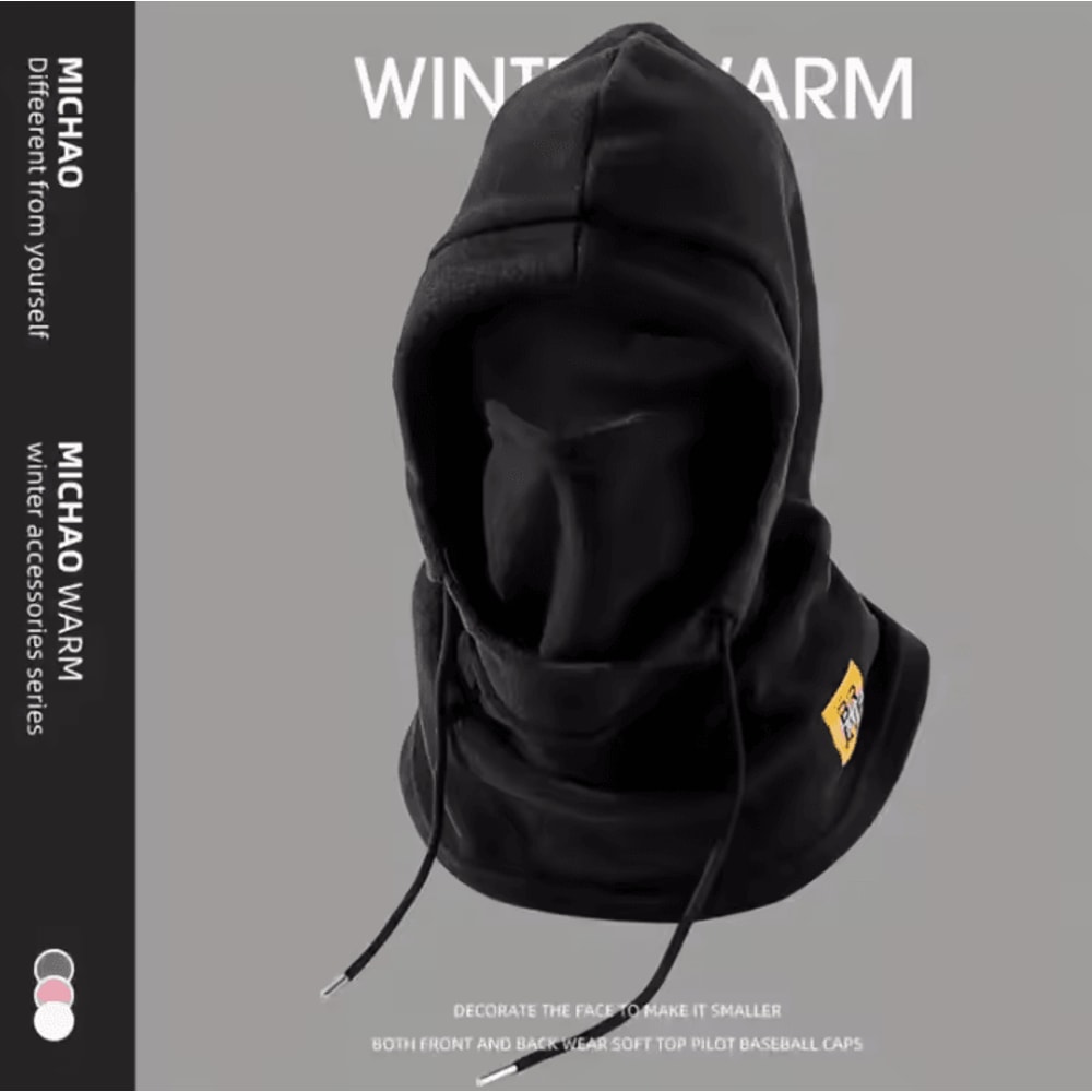 3in1 Winter Hat With Mask Neck Warmer Windproof Balaclava For Men Women 6