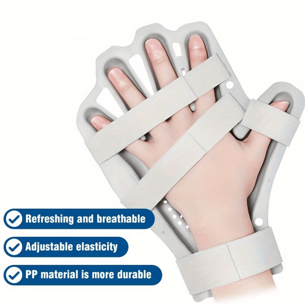 Adjustable Hand Splint Support Glove Fingerboard Strap For Finger Correction Protection 0