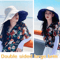 Wide Brim UPF 50 Sun Hat For Women Foldable AntiUV Beach Hiking Cap 21652362 In 2