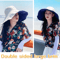 Wide Brim UPF 50 Sun Hat For Women Foldable AntiUV Beach Hiking Cap 21652362 In 2