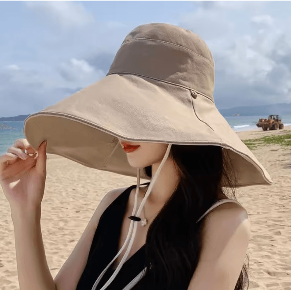Wide Brim UPF 50 Sun Hat For Women Foldable AntiUV Beach Hiking Cap 21652362 In 8