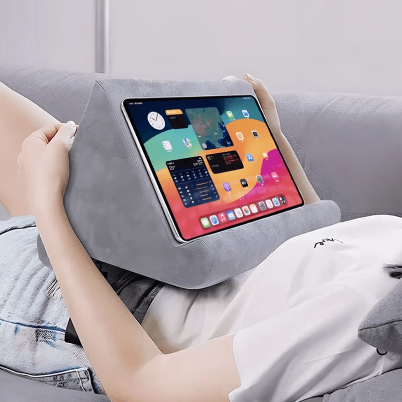 Portable Tablet Phone Pillow Holder MultiAngle Reading Stand Support Cushion 0